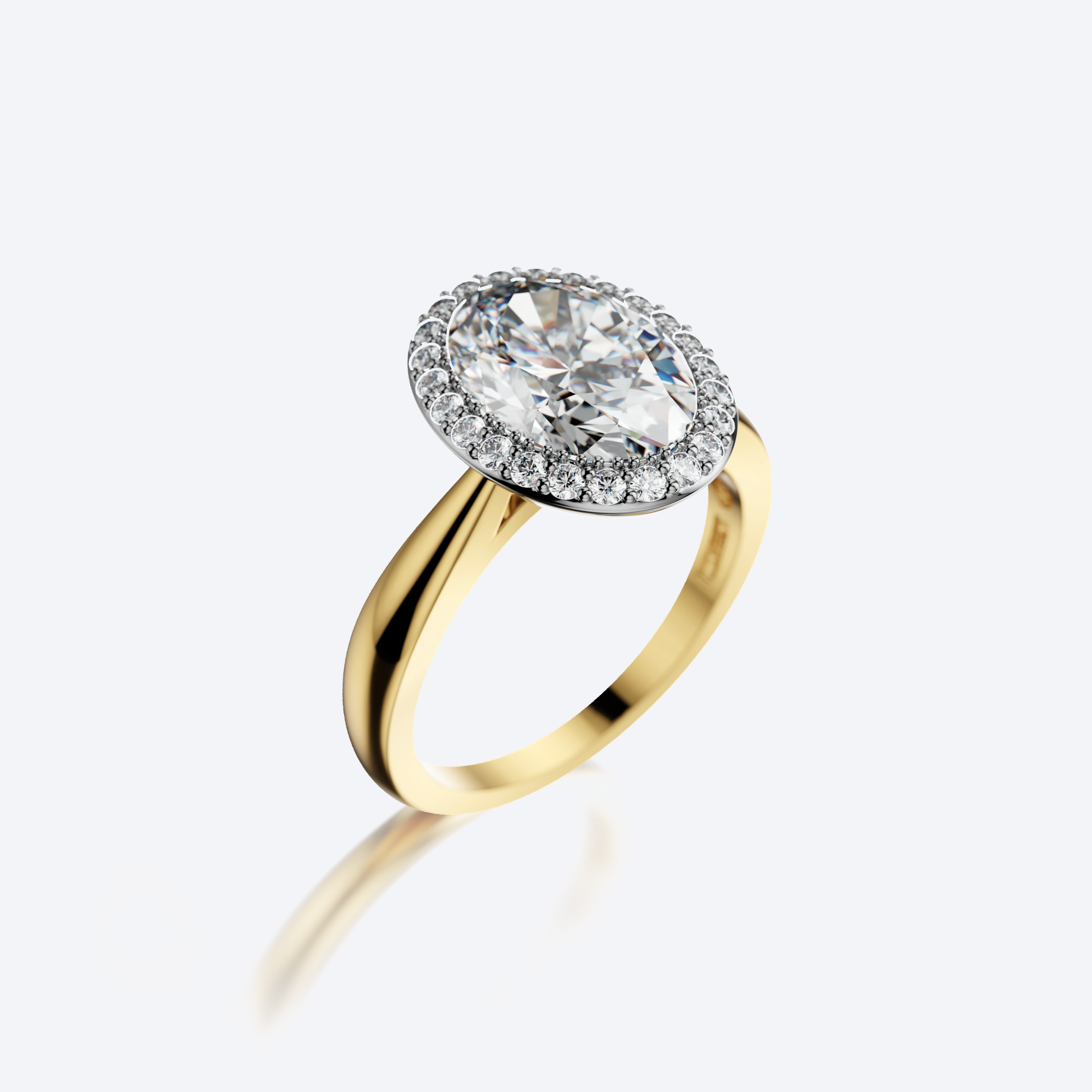 Full Moon Sormus 2,00ct Ovaali Keltakulta – Olli Johan Lindroos