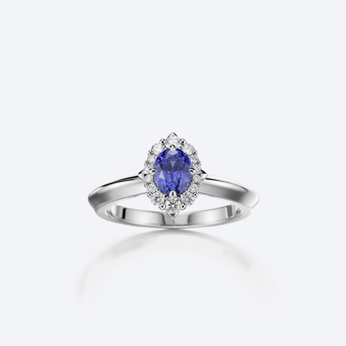 Kide Sormus Baby Blue Sri Lanka -sinisafiiri + 0,13ct Limited Edition HP