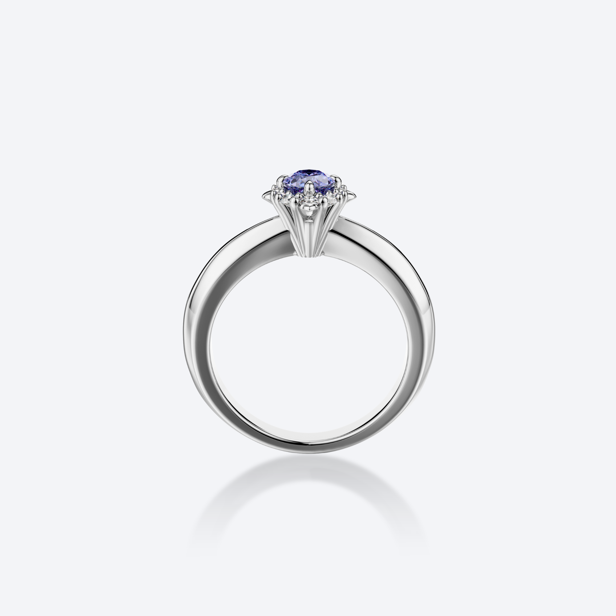 Kide Sormus Baby Blue Sri Lanka -sinisafiiri + 0,13ct Limited Edition HP