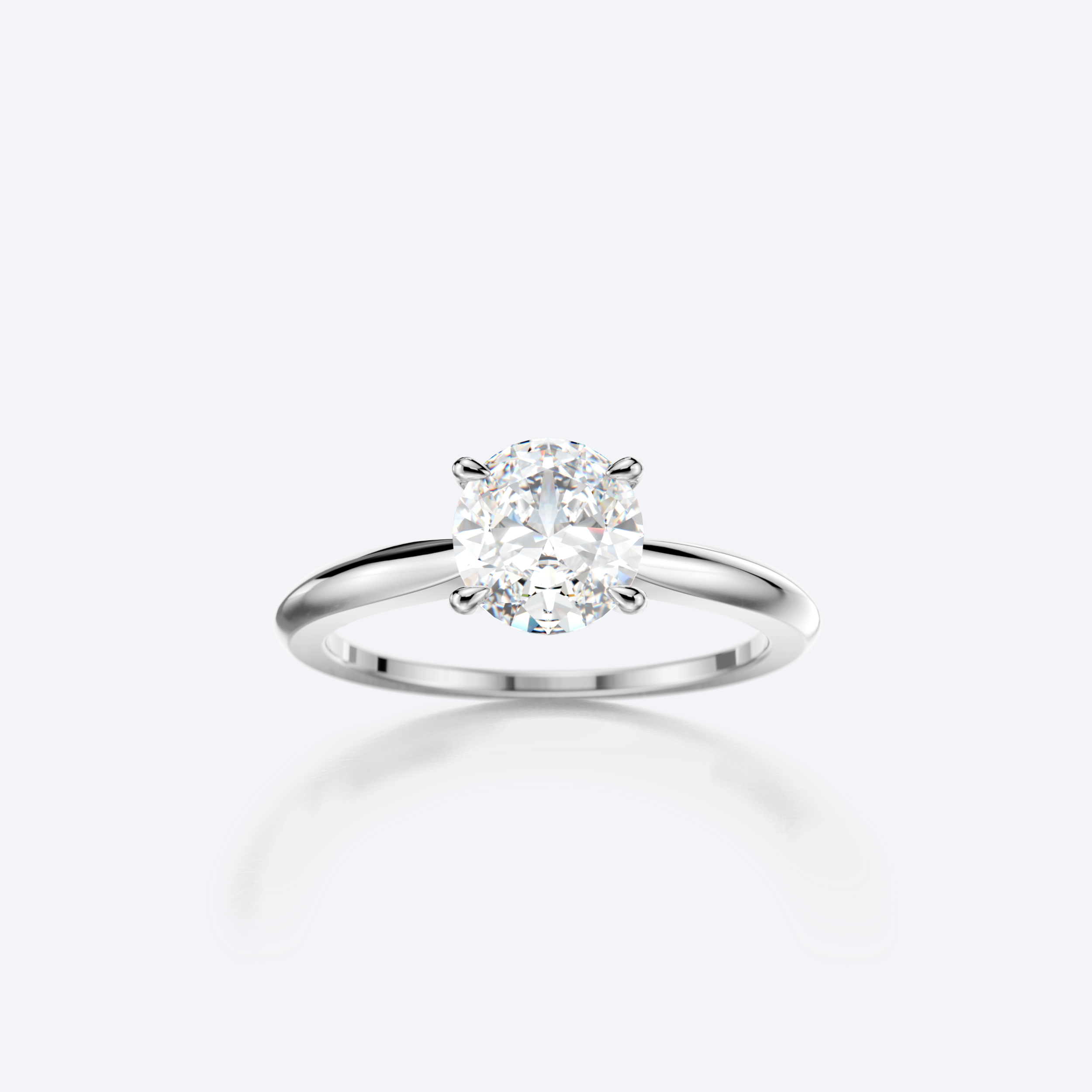 Moon N' Back Sormus 1,00ct Briljantti Valkokulta – Olli Johan Lindroos