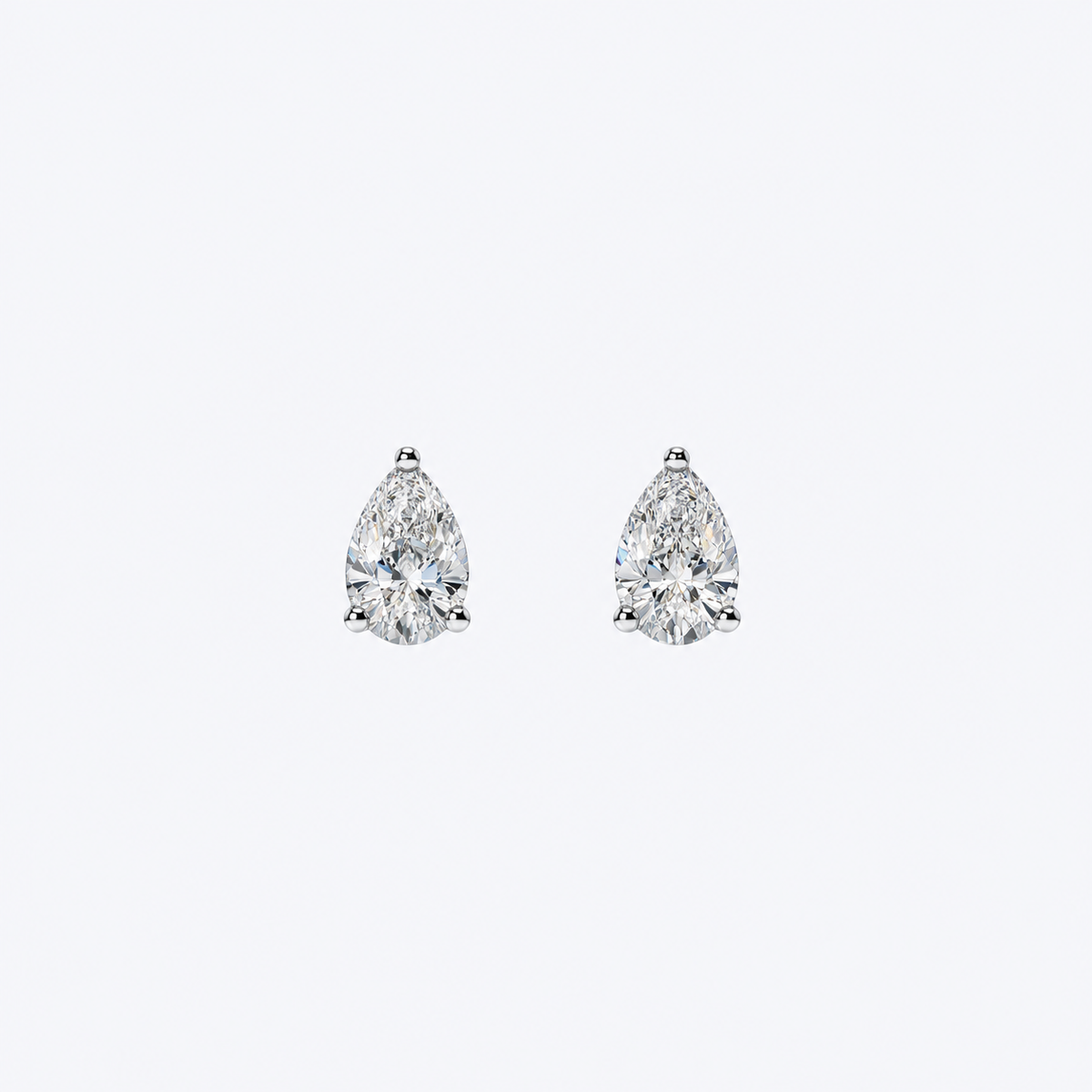 OJL N°3 pisara-timanttikorvakorut 0.50 ct valkokulta