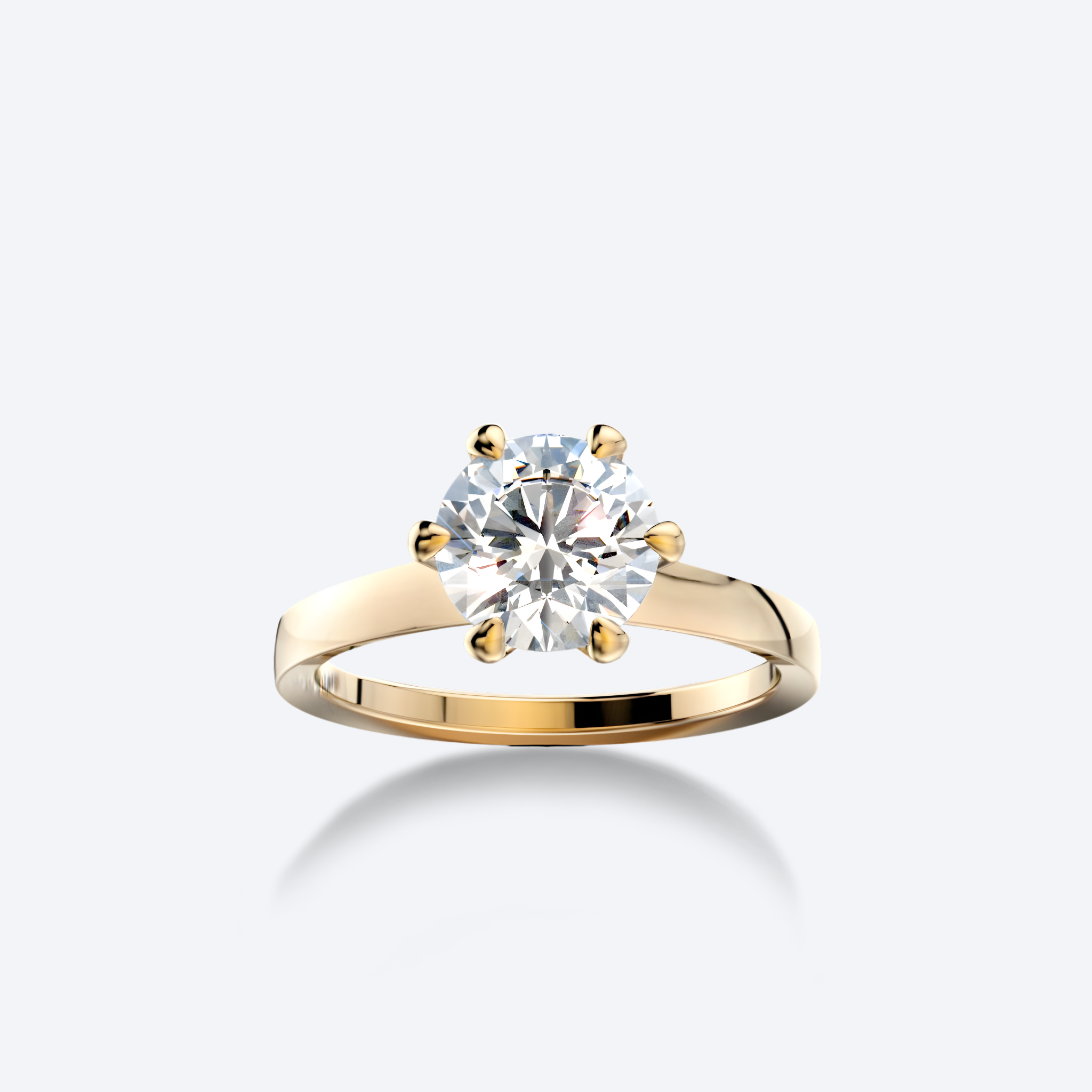 Lumi Sormus 1,00ct Keltakulta – Olli Johan Lindroos
