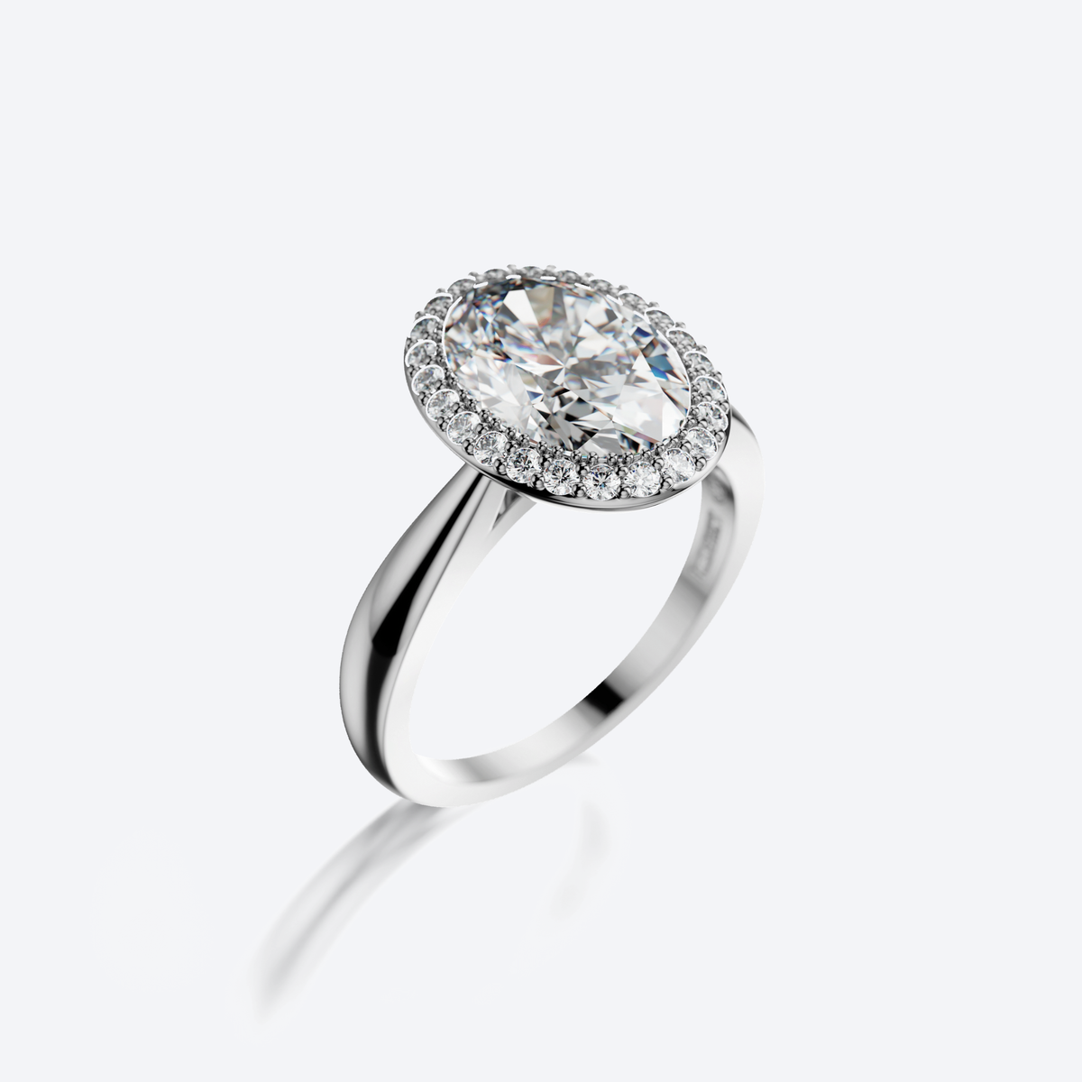 Full Moon Sormus 2,00ct Ovaali Platina – Olli Johan Lindroos