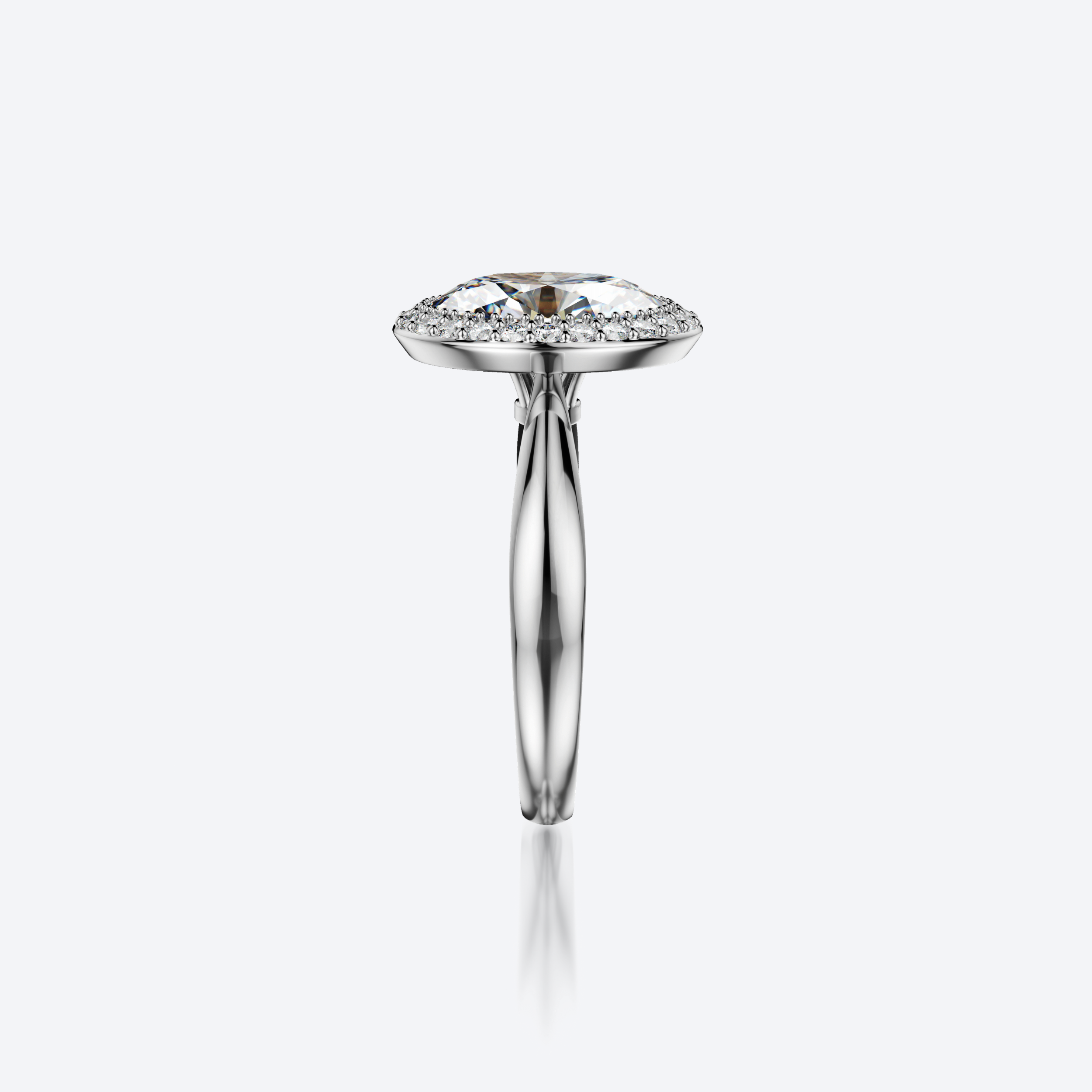 Full Moon Sormus 2,00ct Ovaali Valkokulta – Olli Johan Lindroos