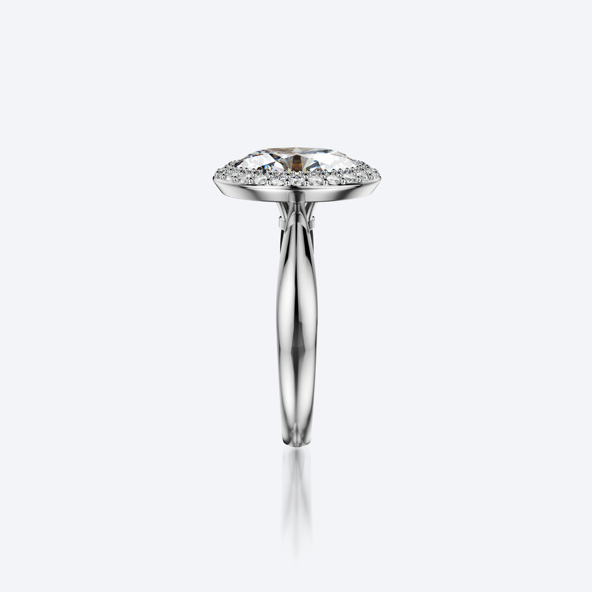 Full Moon Sormus 2,00ct Ovaali Valkokulta – Olli Johan Lindroos