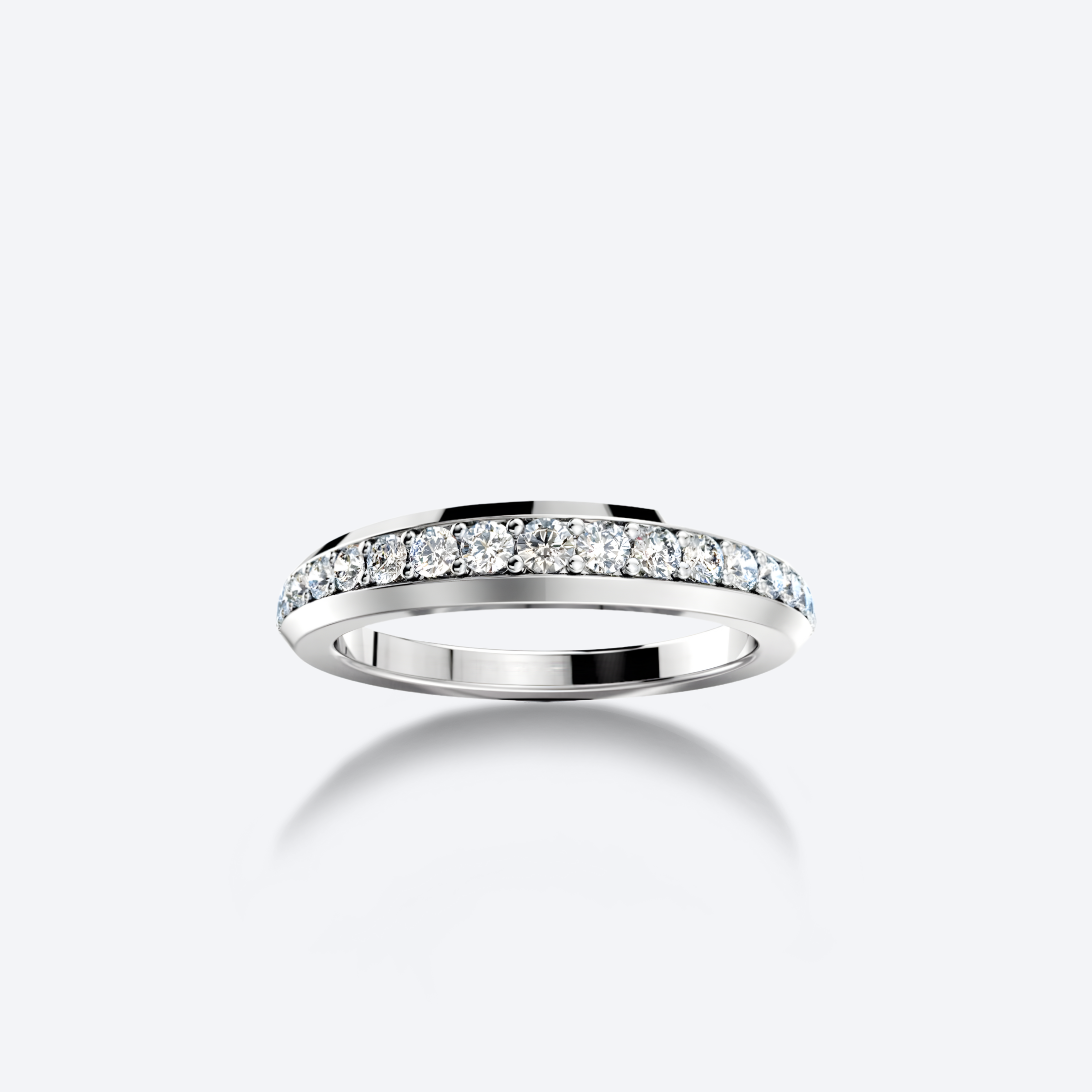 Kide sormus Syleilijä suora 0.35ct – platinasormus timantilla, OJL Originals