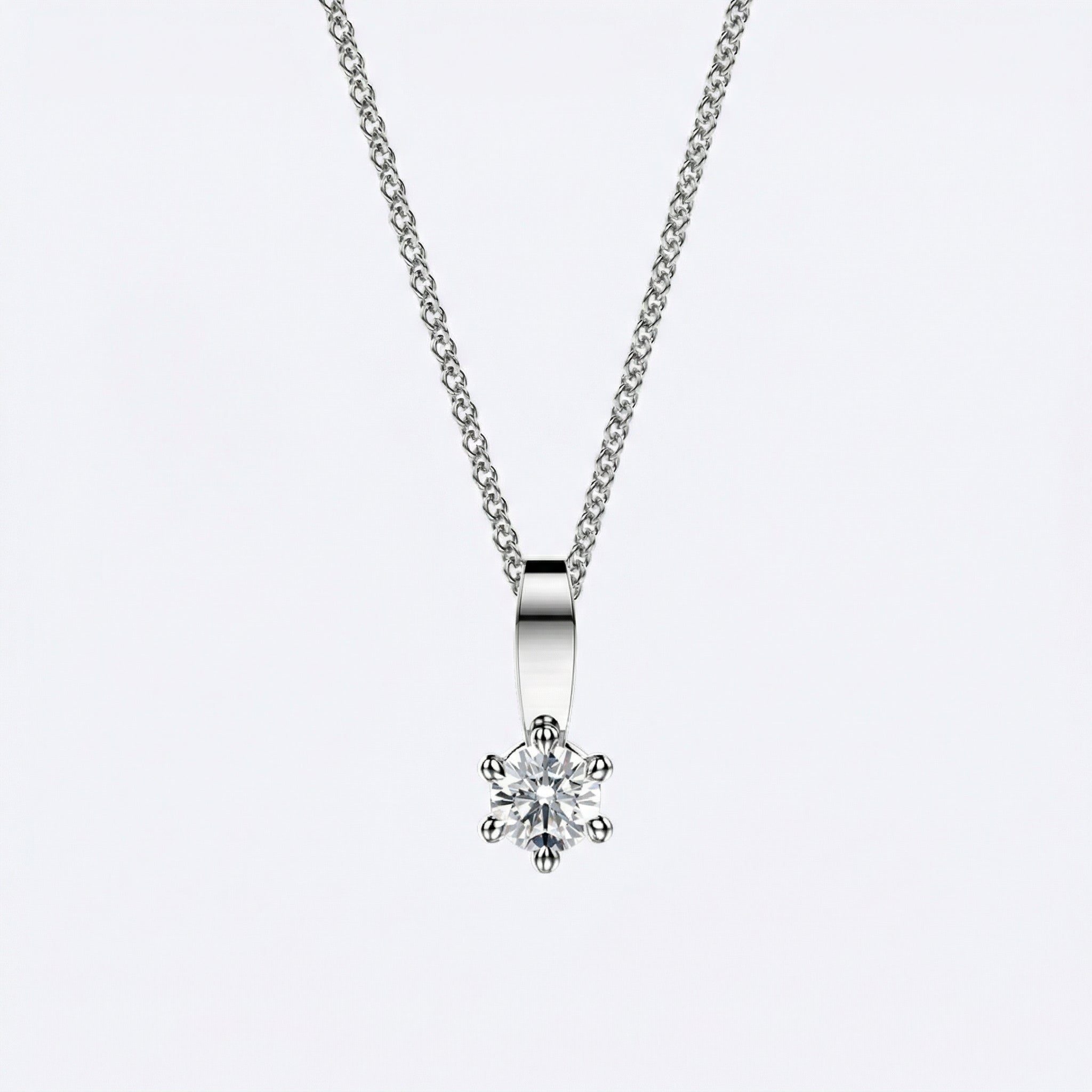 Lumi Riipus Nappi 0.06-1.00ct Platina