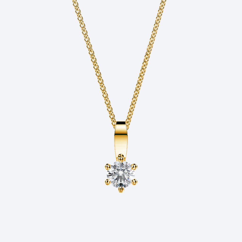 Lumi Riipus Nappi 0.06-1.00ct Keltakulta