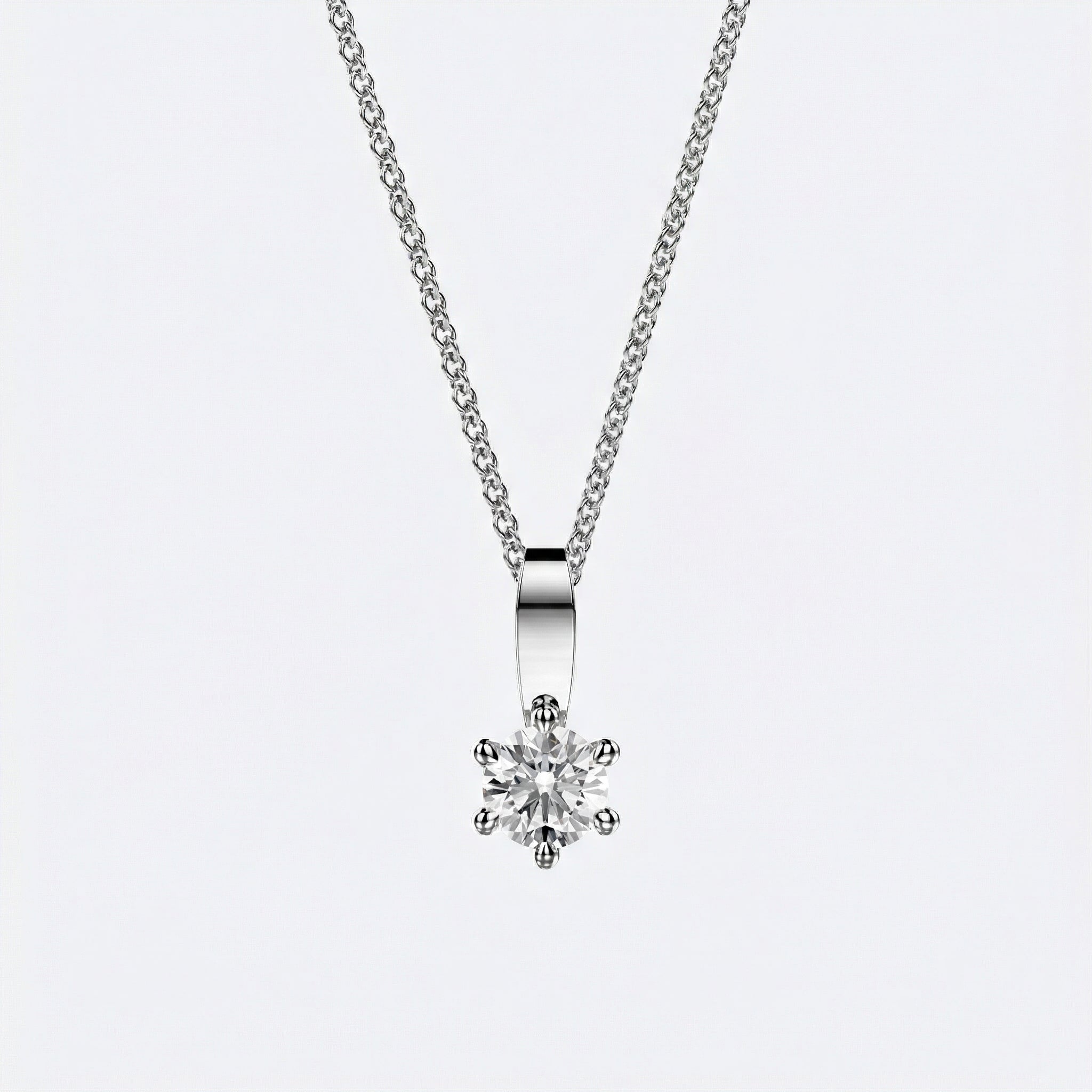 Lumi Riipus Nappi 0.06-1.00ct Platina