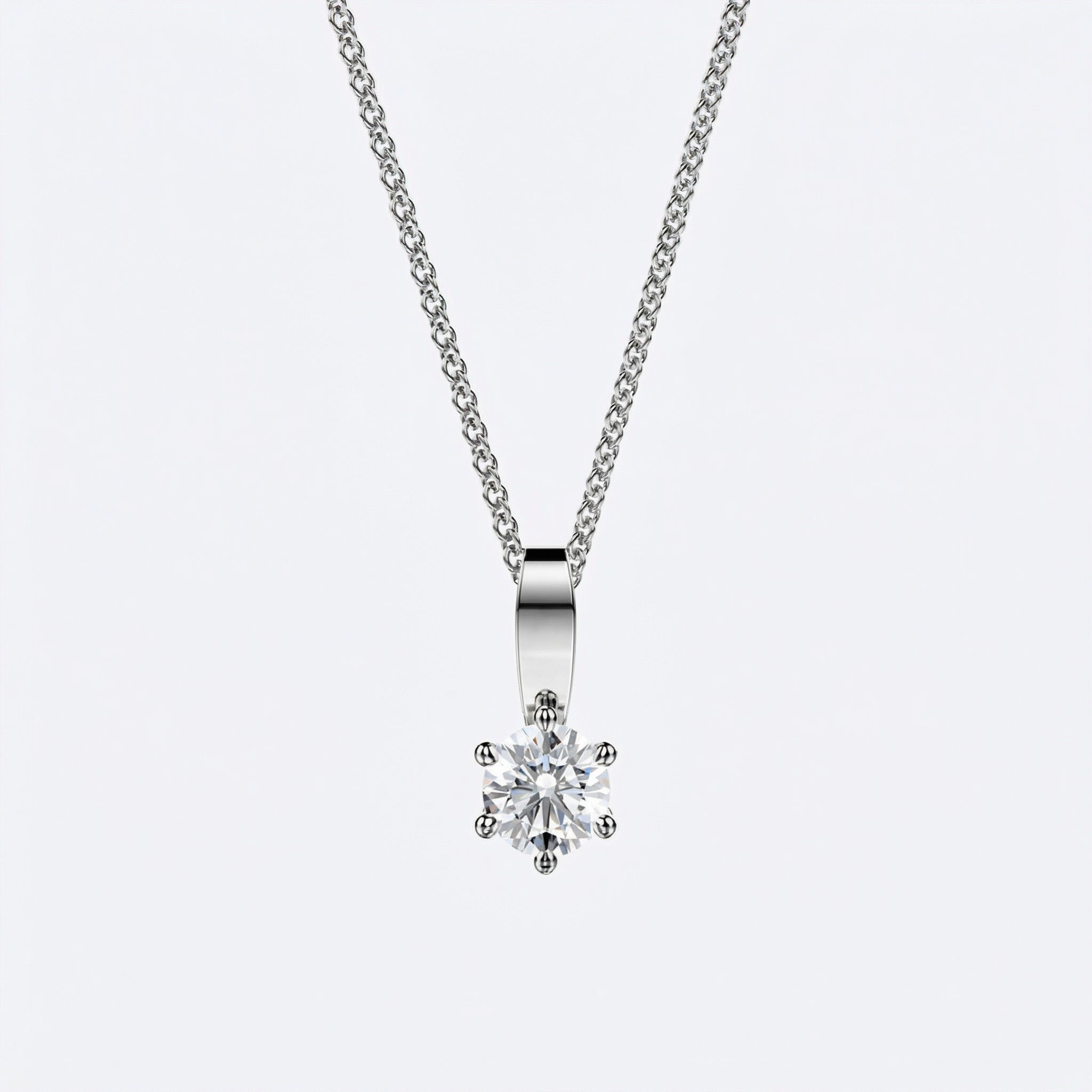 Lumi Riipus Nappi 0.06-1.00ct Platina