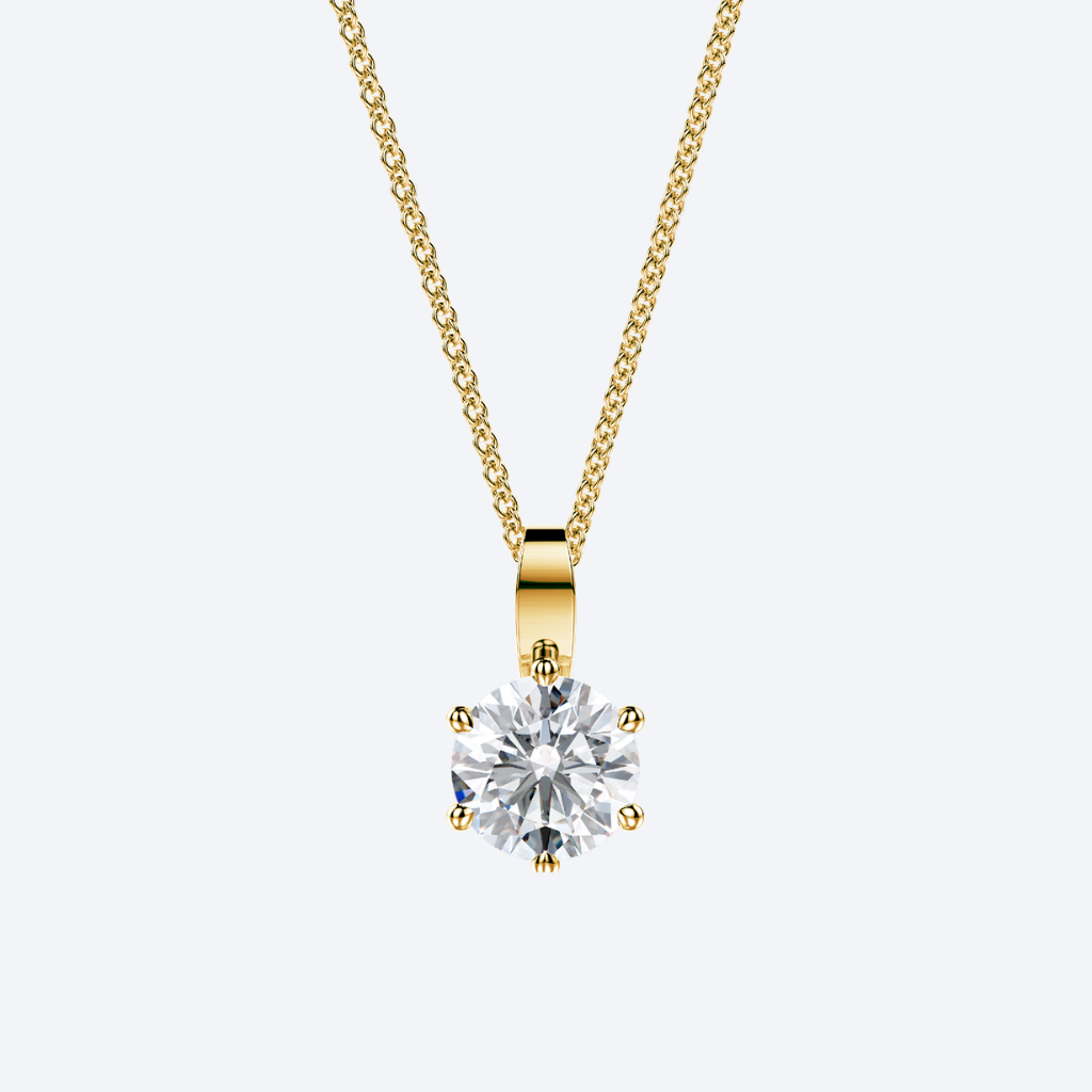 Lumi Riipus Nappi 0.06-1.00ct Keltakulta