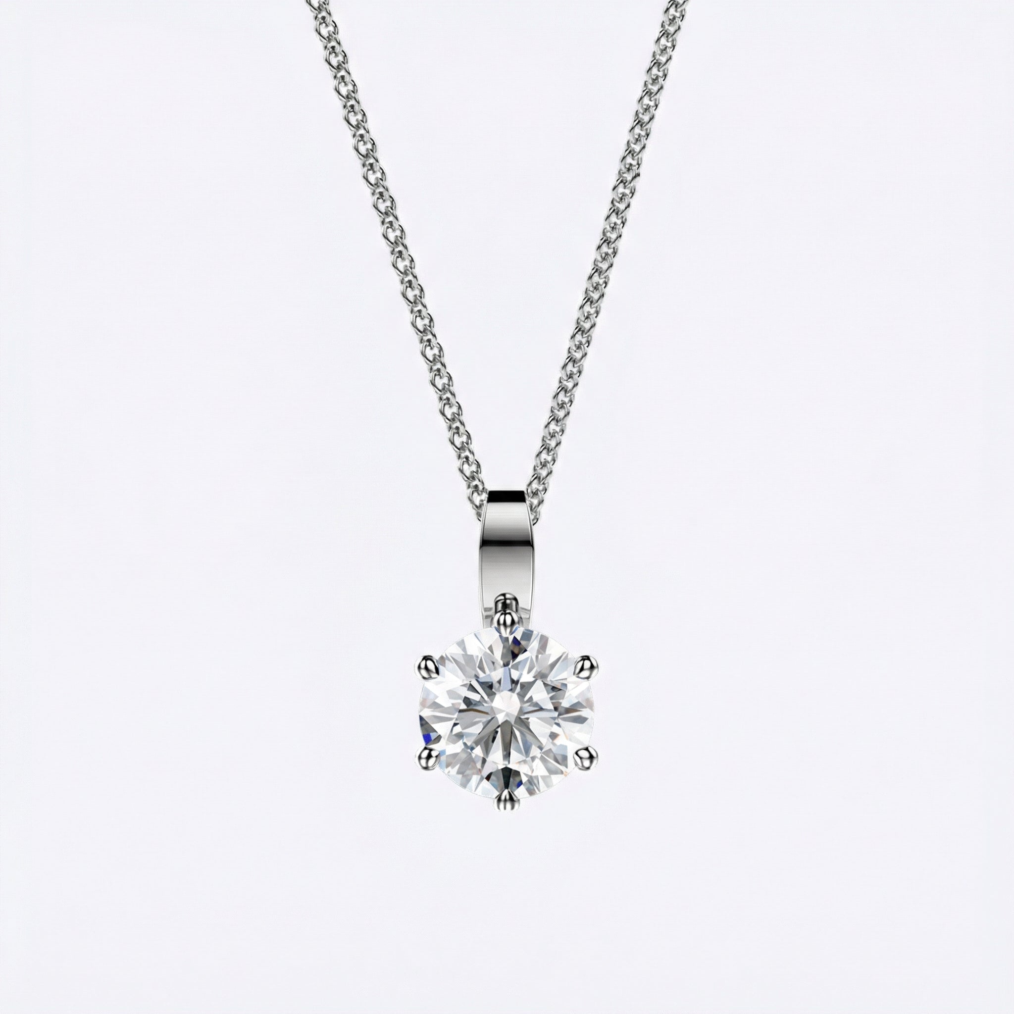 Lumi Riipus Nappi 0.06-1.00ct Platina