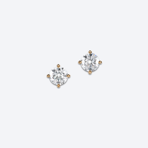 Moon N Back nappikorvakorut 2x1.00ct – keltakultaa ja laboratoriotimantteja