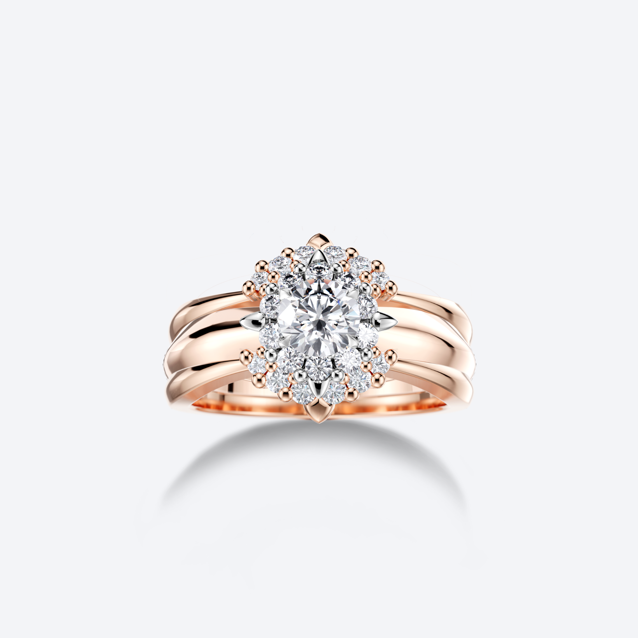 OJL Originals Kide Syleilijät, ruusukultainen kokonaisuus kahdesta sormuksesta