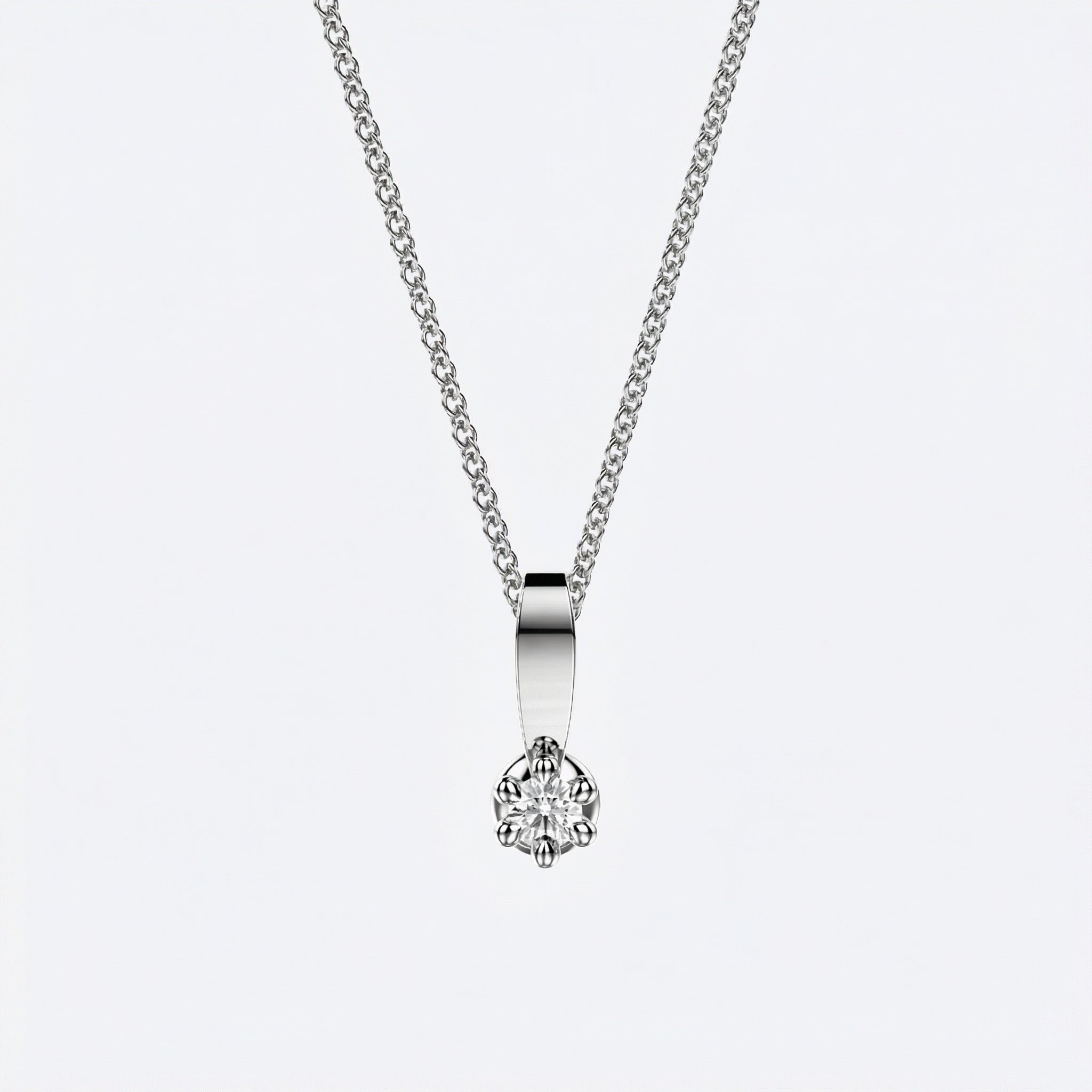 Lumi Riipus Nappi 0.06-1.00ct Platina