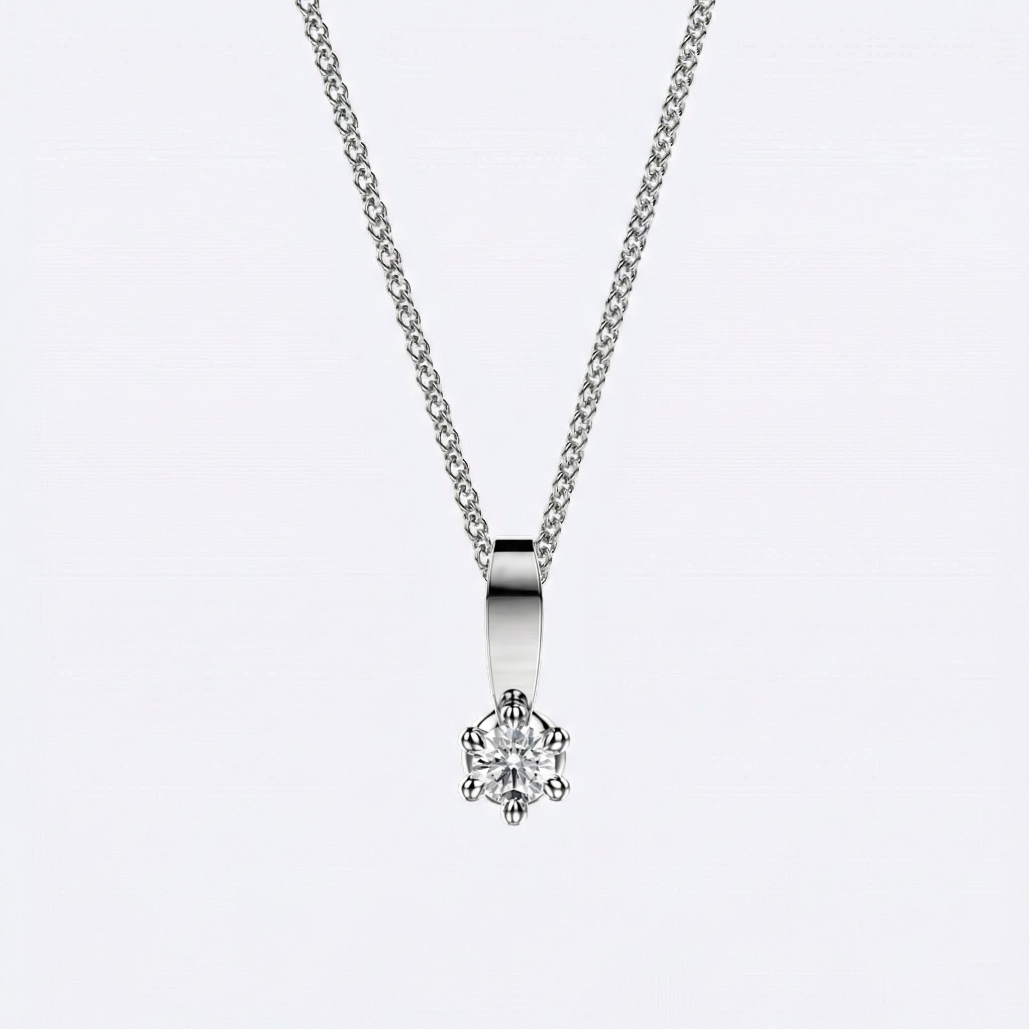 Lumi Riipus Nappi 0.06-1.00ct Platina