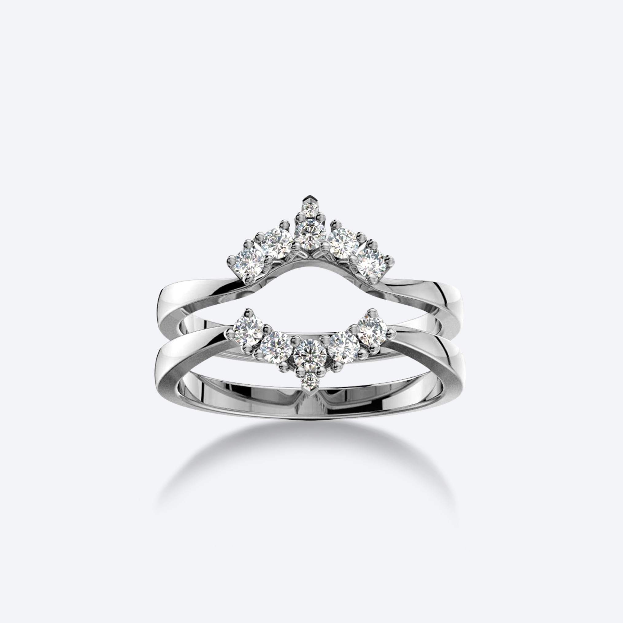 Lumi Syleilijä-sormus valkokultaa ja timantteja, yksittäin myytävä