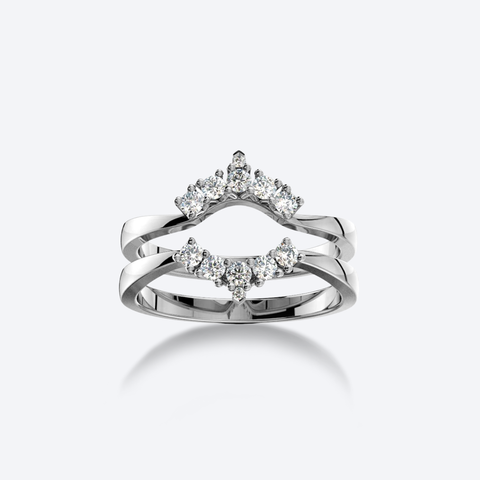 Lumi Syleilijä-sormus valkokultaa ja timantteja, yksittäin myytävä