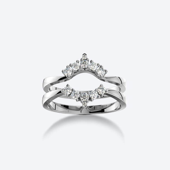 Lumi Syleilijä-sormus valkokultaa ja timantteja, yksittäin myytävä