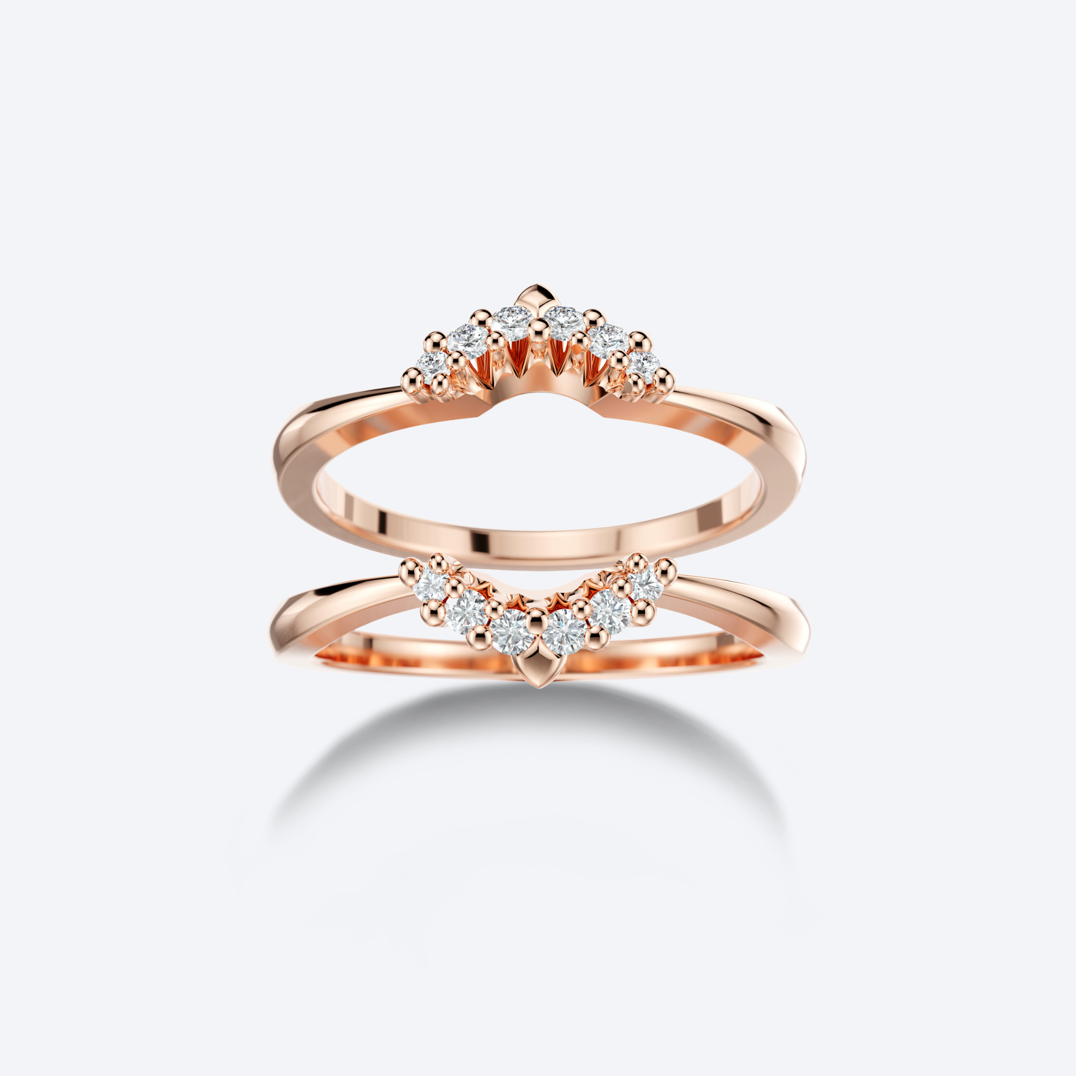 Kide Syleilijä-sormus ruusukultaa, 0.06ct G/vs timantilla, OJL Originals