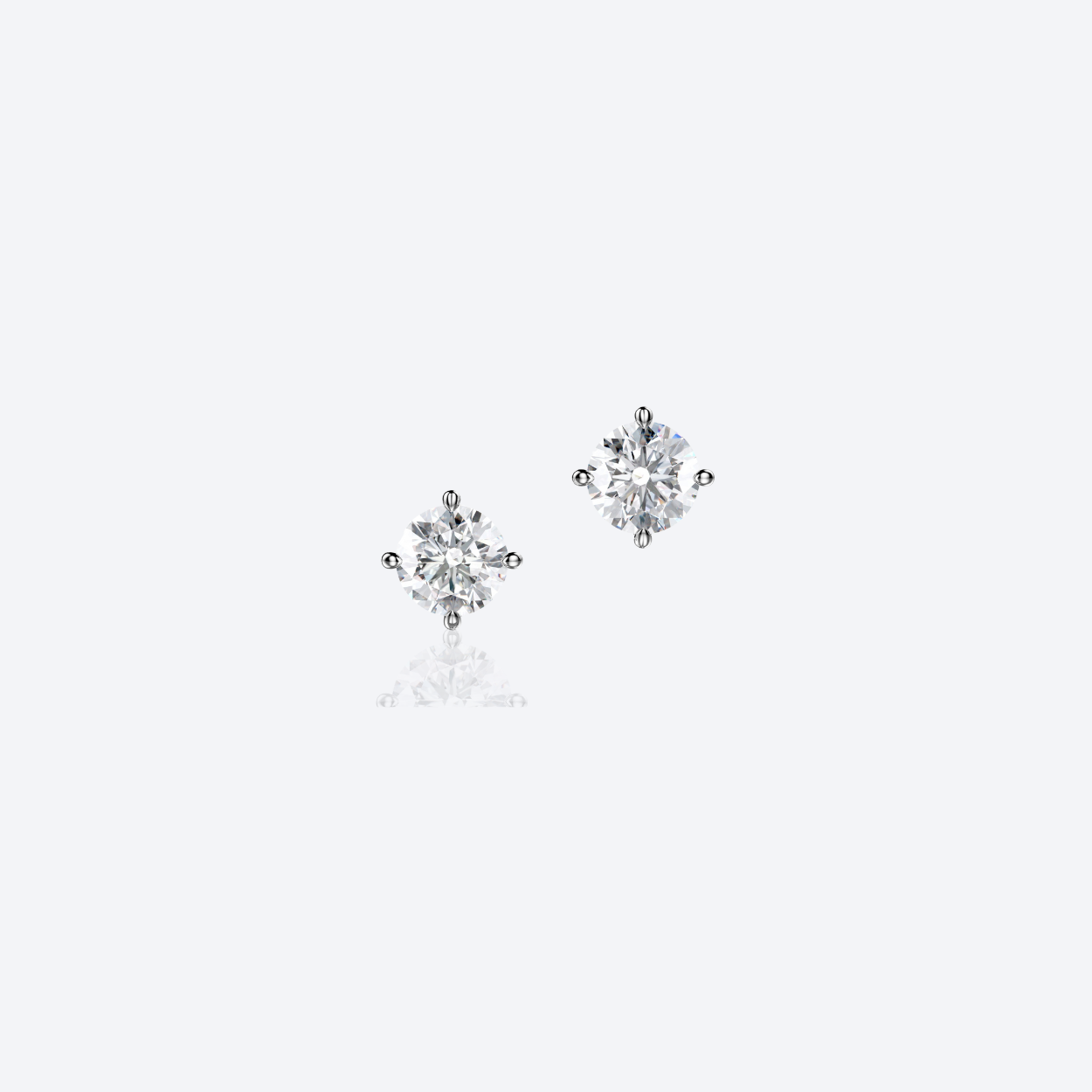 Moon N' Back Korvakorut 2x 0.50-1.00ct Nappi Briljantti HP