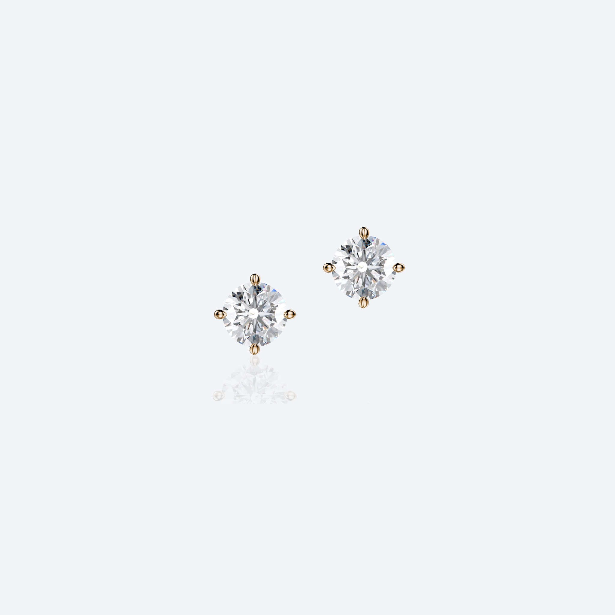 Moon N' Back Korvakorut 2x 0.50-1.00ct Nappi Briljantti HP