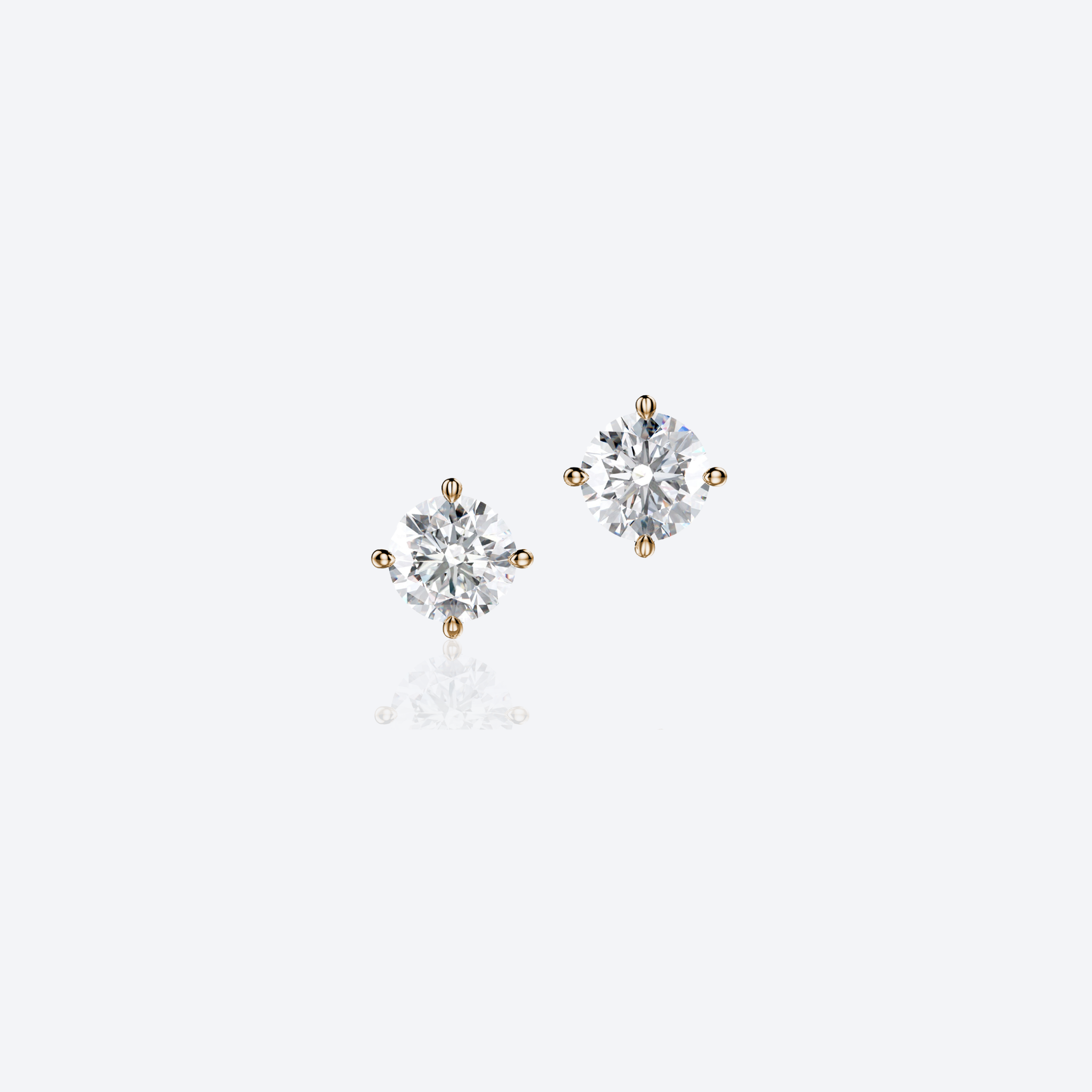 Moon N' Back Korvakorut 2x 0.50-1.00ct Nappi Briljantti HP